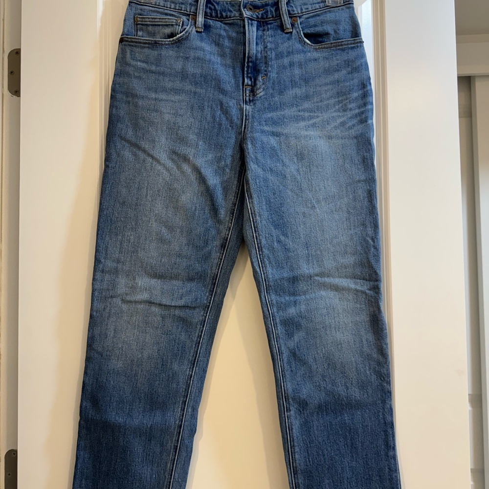 Universal Thread Blue Distressed Straight Leg Jea… - image 8